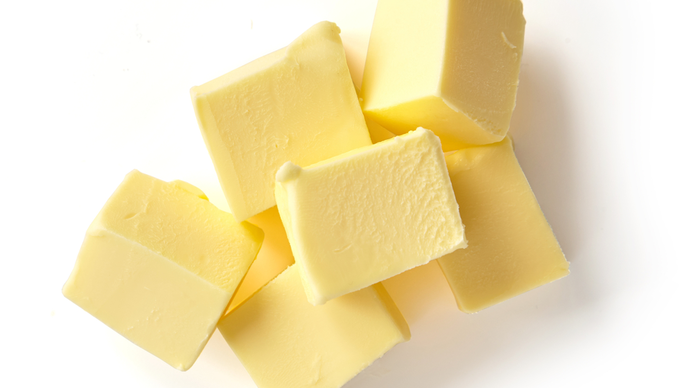 Small cubes of butter