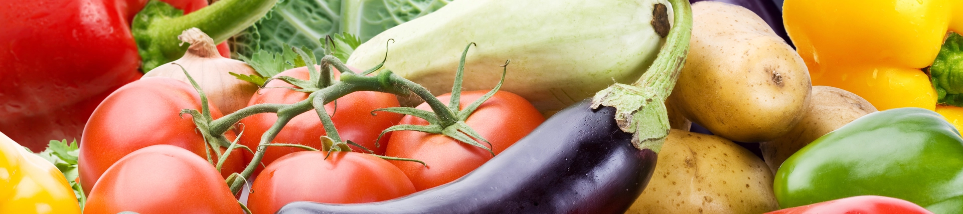 Aubergine and cabbage amongst other vegetables